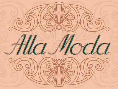 Alla Moda Italian lettering postcard beautiful handdrawn handlettered italian italy lettering lettering art postcard rome stationary type art typography