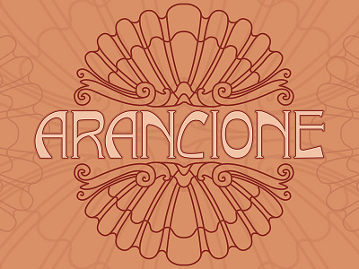 Arancione Italian lettering postcard