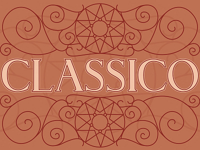 Classico Italian lettering postcard