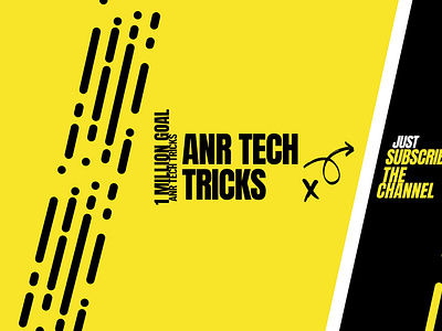 I Have Made ANR TechTricks New YouTube Channel Art 3d animation branding design graphic design illustration logo logo design typography ui vector