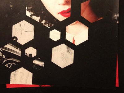 hexagon collage collage handmade hexagon magazine polygon