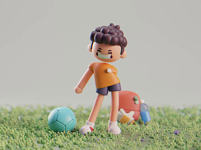 Happy Halloween 3d animation blender character cute design halloween illustration isometric lowpoly
