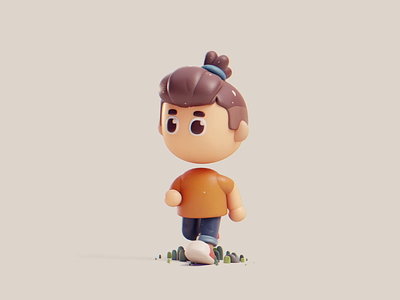 ClayBoys collection 3d animation blender clay cute illustration isometric lowpoly