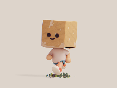 Put on a smile 🙃 3d animation blender clayboys cute illustration isometric lowpoly