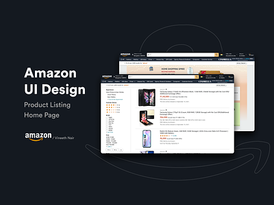 Amazon UI Design amazon amazon case study amazon design amazon redesign amazon ui amazon ux ecommerce flipkart myntra