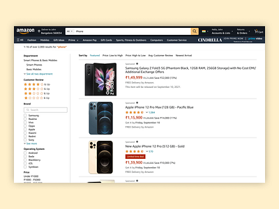 Amazon | Product Listing amazon amazon case study amazon design amazon redesign amazon ui amazon ux design ecommerce flipkart myntra shopping