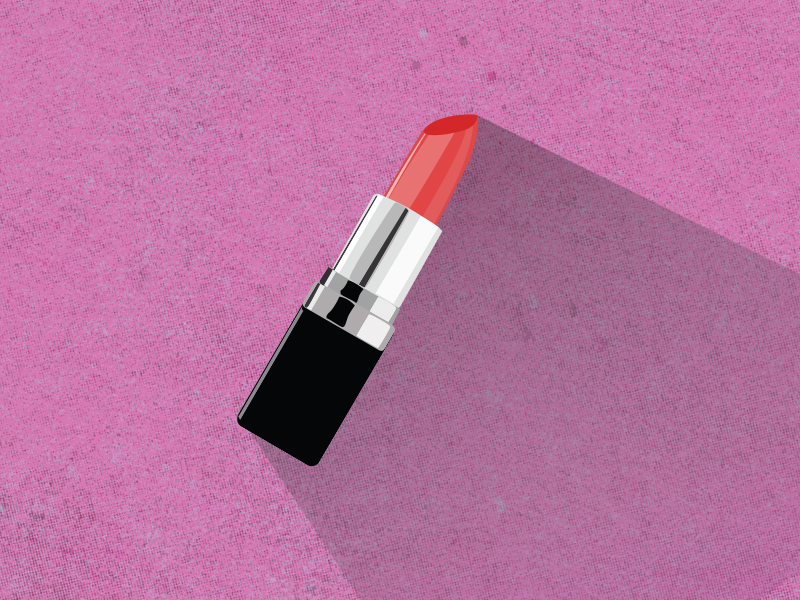 Lipstick illustration by jeff youngblood on Dribbble