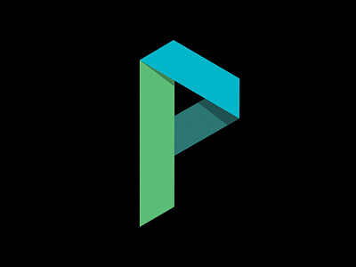 Polygon blue collective design green logo mark marketing polygon