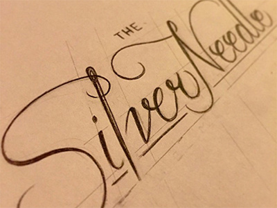 Logo concept for "The Silver Needle"