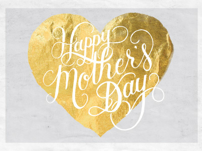 A Mother's Day Card card design handlettering lettering type typography