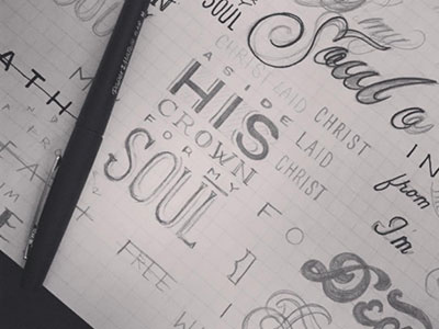 For My Soul hand lettering lettering sketch typography wip