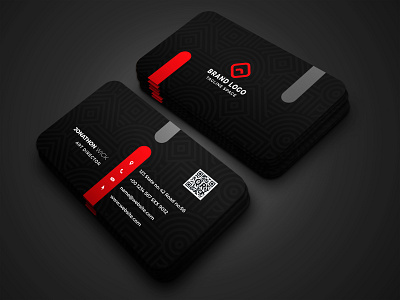 Visiting Card - Dark Smile business card business card design personal card design uv print visiting card