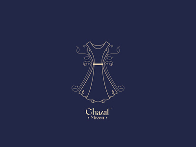 ghazal mezom logo design