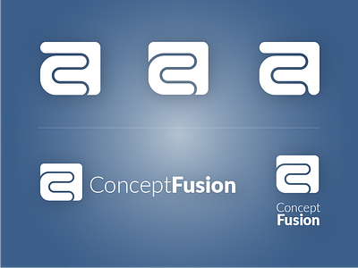 Concept Fusion "CF" Lockups branding logo