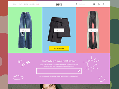 Landing Page for a Fashion Brand
