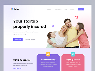 Insurance Website Header Exploration