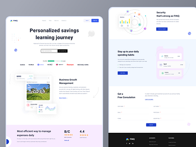 Finance Management Landing Page