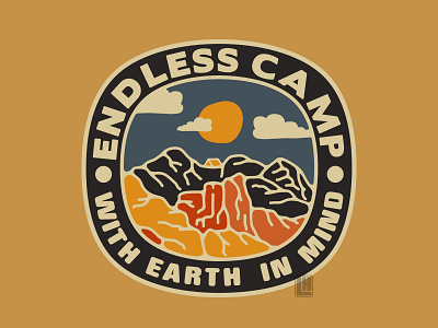ENDLESS CAMP1 camping camping logo clean forest forest logo mountain mountain logo