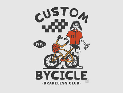 custombycicle branding bycicle campfire design forest icon illustration logo typography vector
