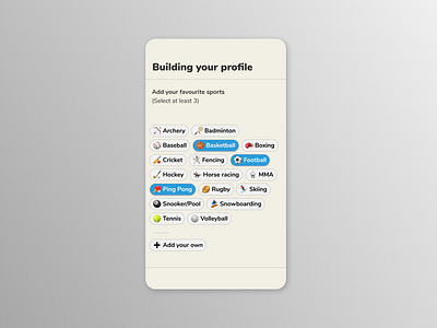 List box UI component by Tom O'Hagan on Dribbble