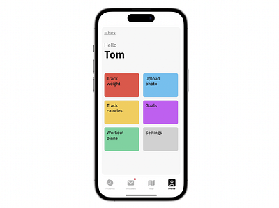 Fitness app profile page branding component component design components design ui ux