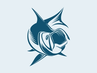 Tarpon animal fish logo mark symbol tarpon