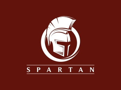 Spartan Logo gladiator helmet spartan