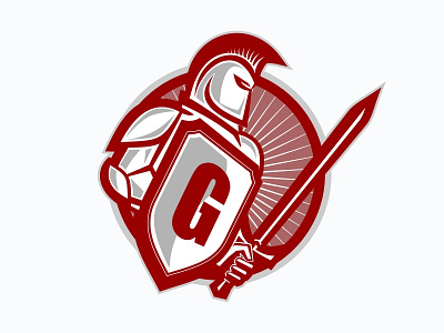 Gladiator and Shield gladiator hero knight logo protect security shield spartan sword