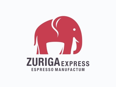 Elephant and Coffee Logo