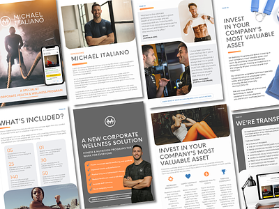 Corporate Wellness Brochure Pt1 brochure design ideas corporate design corporate wellness fitness sales brochure sport