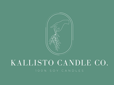 Kallisto Candle Co. Logo brand identity branding candle logo ecommerce logo design logo design branding logo designer