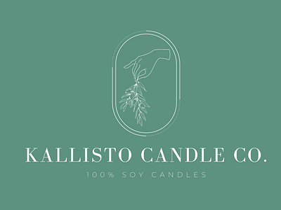 Kallisto Candle Co. Logo brand identity branding candle logo ecommerce logo design logo design branding logo designer