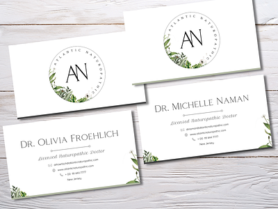 Atlantic Naturopathic Business Cards brand guidelines brand identity business card design business cards business identity colour palette naturopath naturopathy