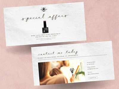 Salon Website Simple Template beauty brand colours brand guidelines brand identity design hair and nails salon social media