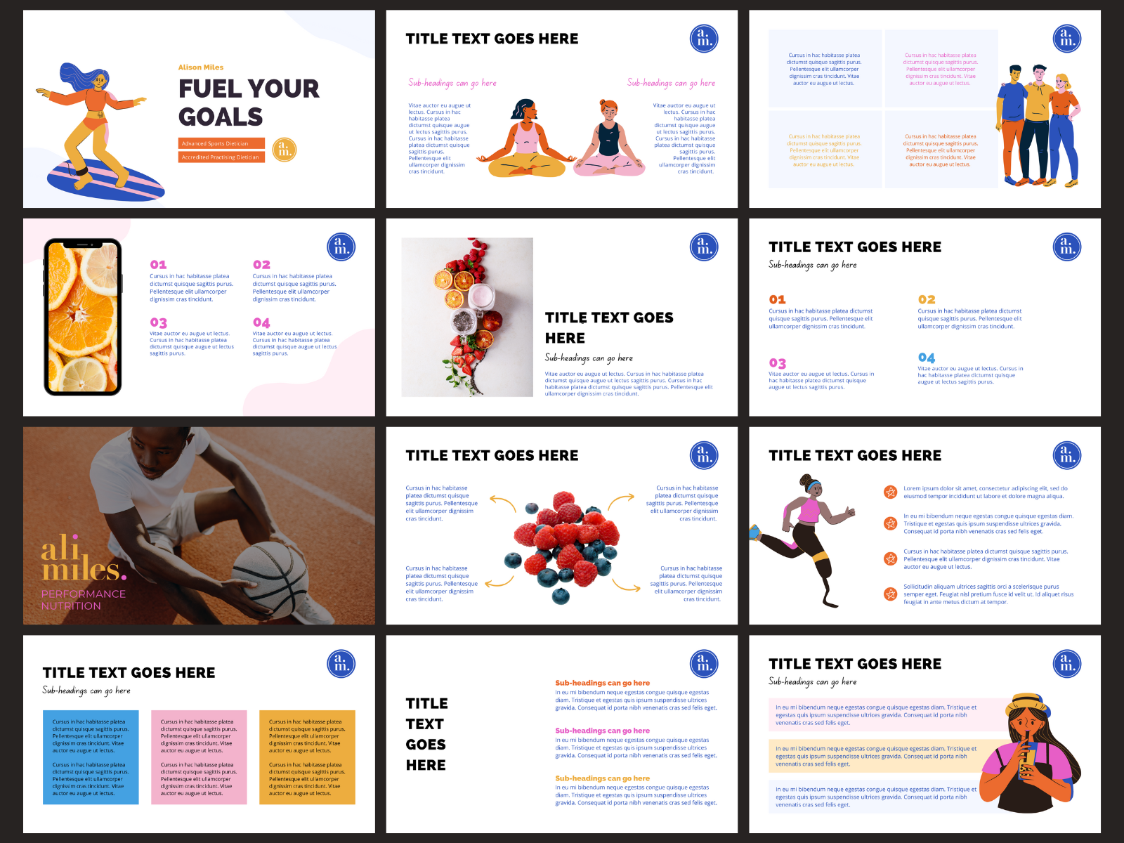 canva sports templates presentation