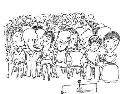 Sketch audience illustration