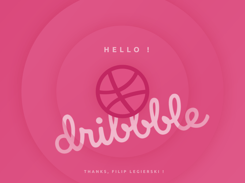 Hello dribbble ! animation dribbble first hello shot