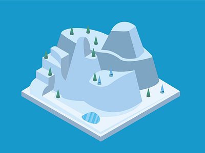 Snow Mountain animation design graphic design illustration