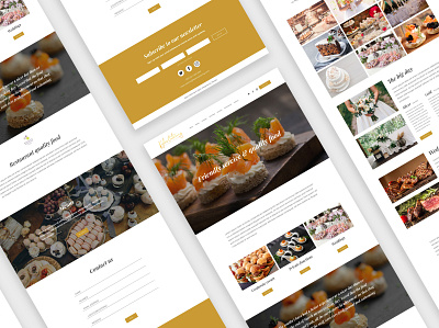 Kyles catering catering design food web website