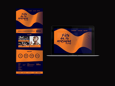 fete de la musique layout branding design homepage design interface design layout design musique ui ui design web design website website homepage