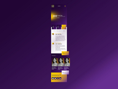 3XE Digital Conferences Homepage app design app ui branding branding design design ui ui design user interface ux uxdesign website