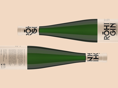 Rōhi Gin brand development gin label design logodesign nz typography