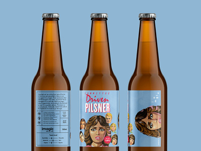 Driven Pilsner beer beer label color pilsner self promotion