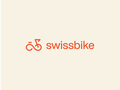 Swissbike - Logo Design bicycle bike brand branding circle company fahadorfaaday icon identity letter logofolio logomark mountain orange ride s simple swiss symbol wheel