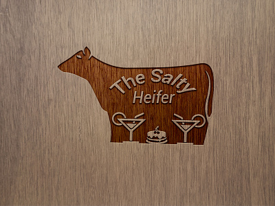 The Salty Heifer logo adobe illustrator ai design designer graphic graphic design graphics image editing logo vector