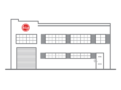 WIP: Kiip HQ building flat illustration kiip office outlines sf