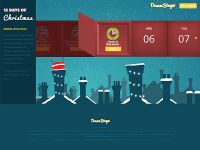 Dream Bingo 12 Days Of Christmas adobe cc christmas dream bingo illustrator website