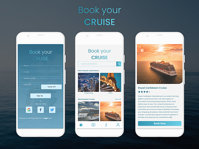 Book Your Cruise Application