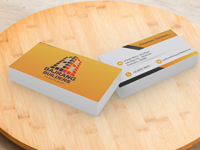 Bajrang Builders Logo and Business Card design