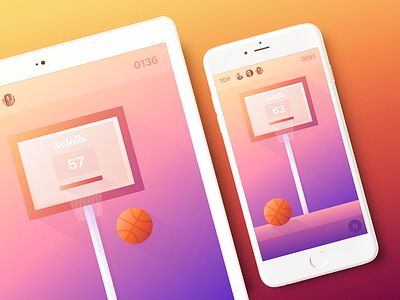 Basketball IOS Mobile Game for Dribbble Community